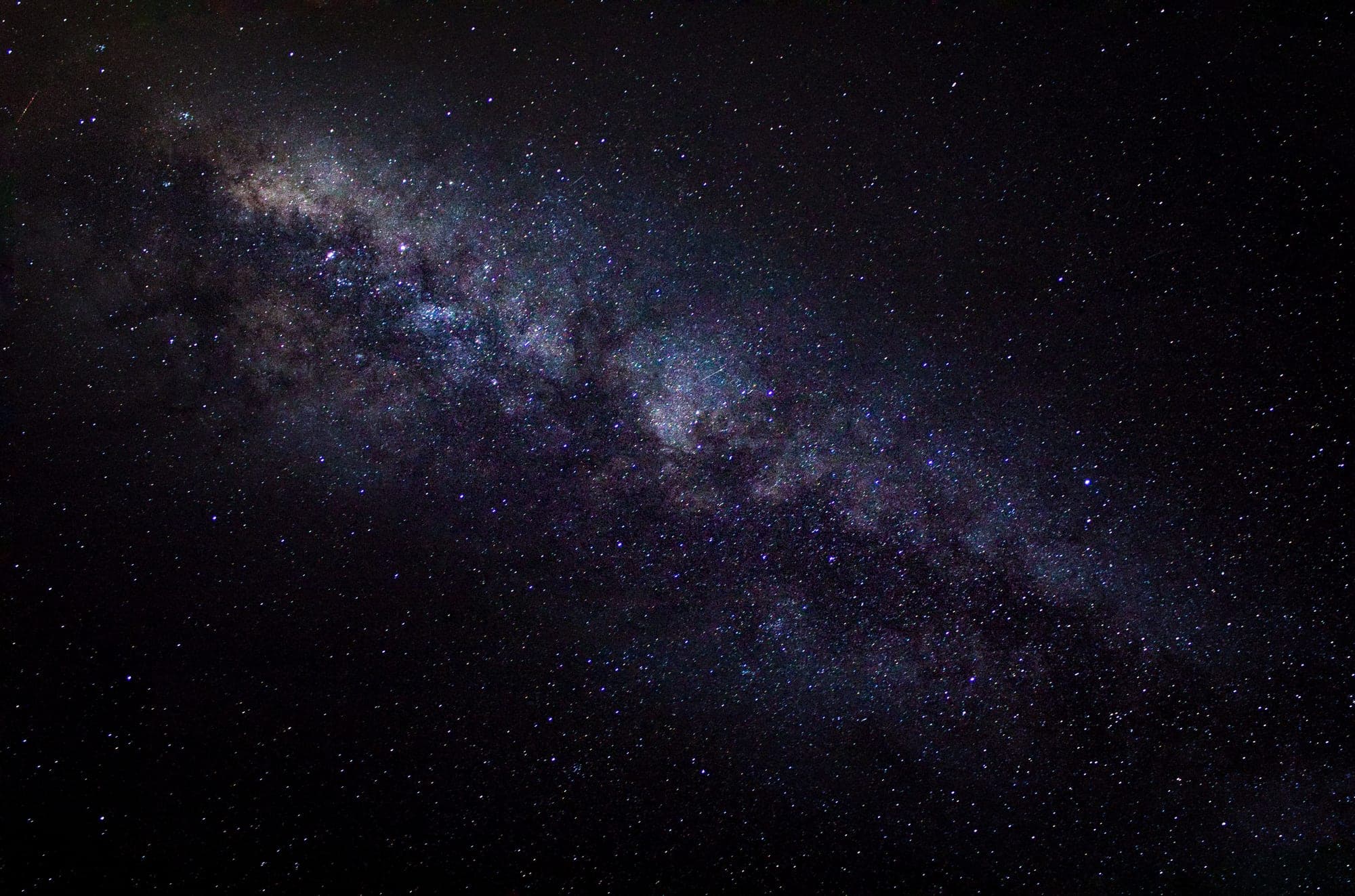 The Milky Way arcing across a clear night sky